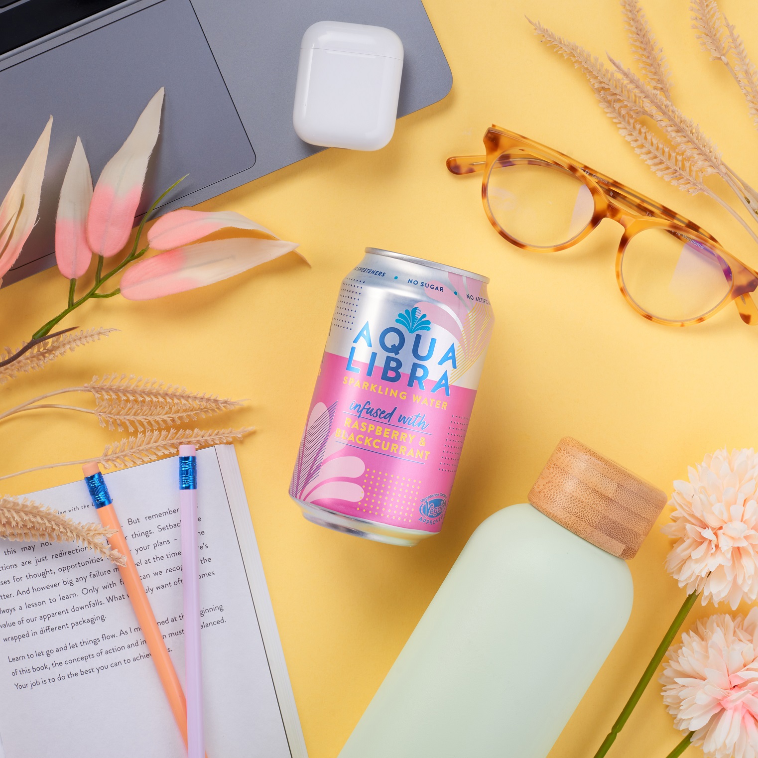 Aqua Libra Sparkling Water - Raspberry & Blackcurrant 330ml