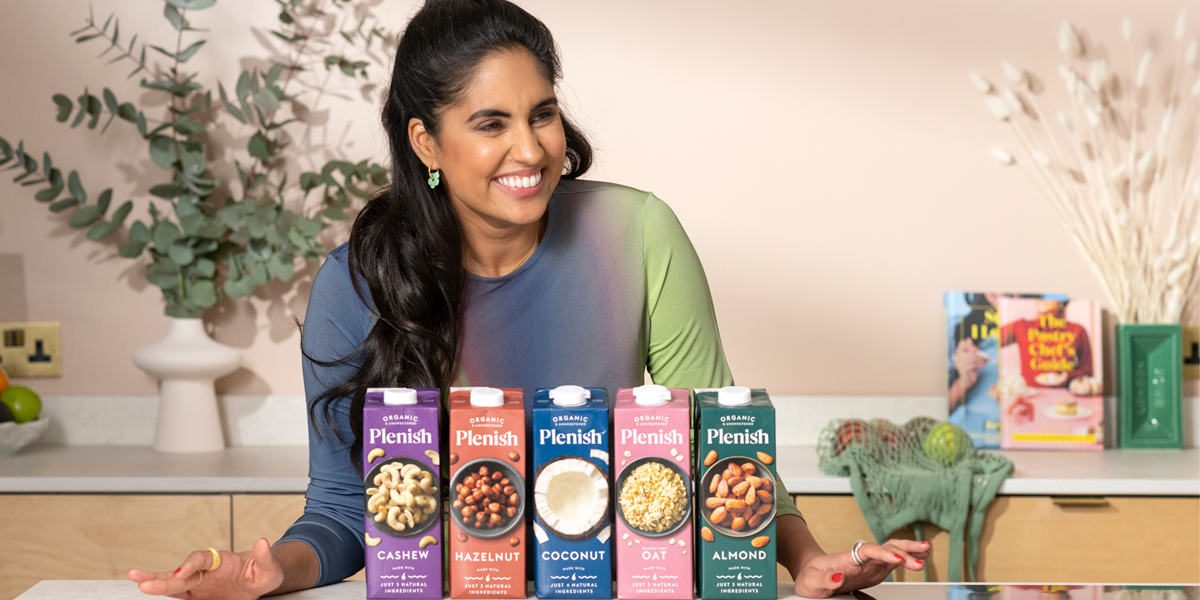 Celebrity chef Ravneet Gill announced as new face of Plenish plant-based milks and juices