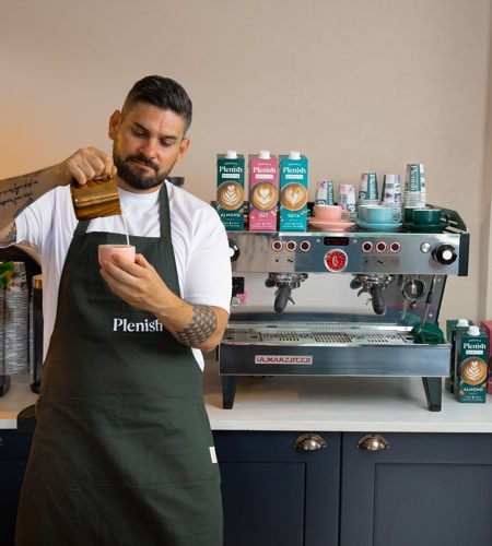 Plenish invites consumers to enjoy a free latte, free from additives at the Plenish Café