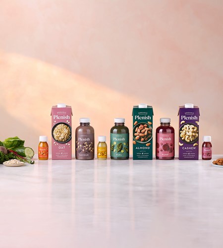 Plenish unveils new branding for plant-based milks, juices and shots