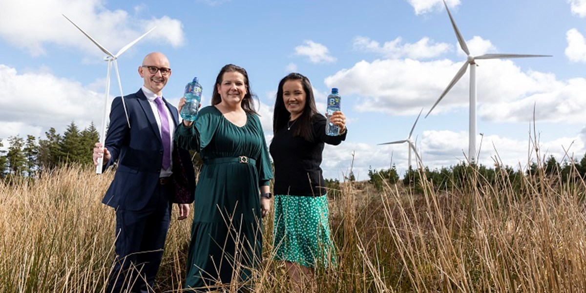 Ballygowan mineral water to be produced using 100% renewable electricity harnessed from wind energy