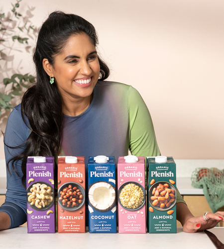 Celebrity chef Ravneet Gill announced as new face of Plenish plant-based milks and juices
