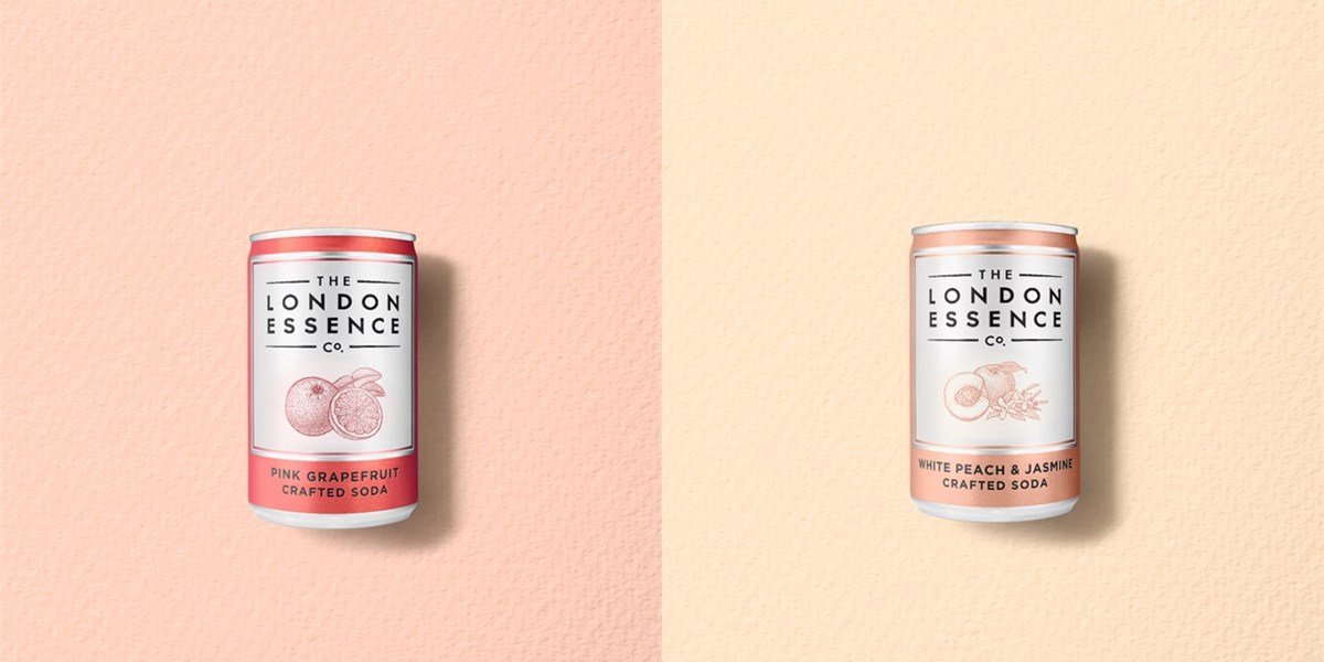 London Essence launches Pink Grapefruit and White Peach & Jasmine crafted sodas in picnic perfect cans