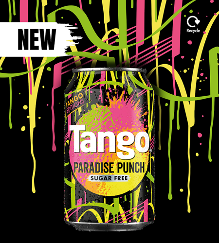 Tango welcomes bold Paradise Punch Sugar Free to its lineup